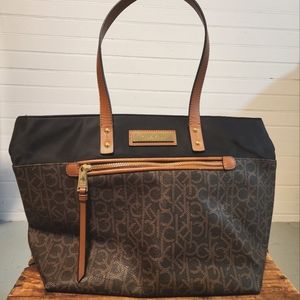 Calvin Klein Monogram Tote Bag